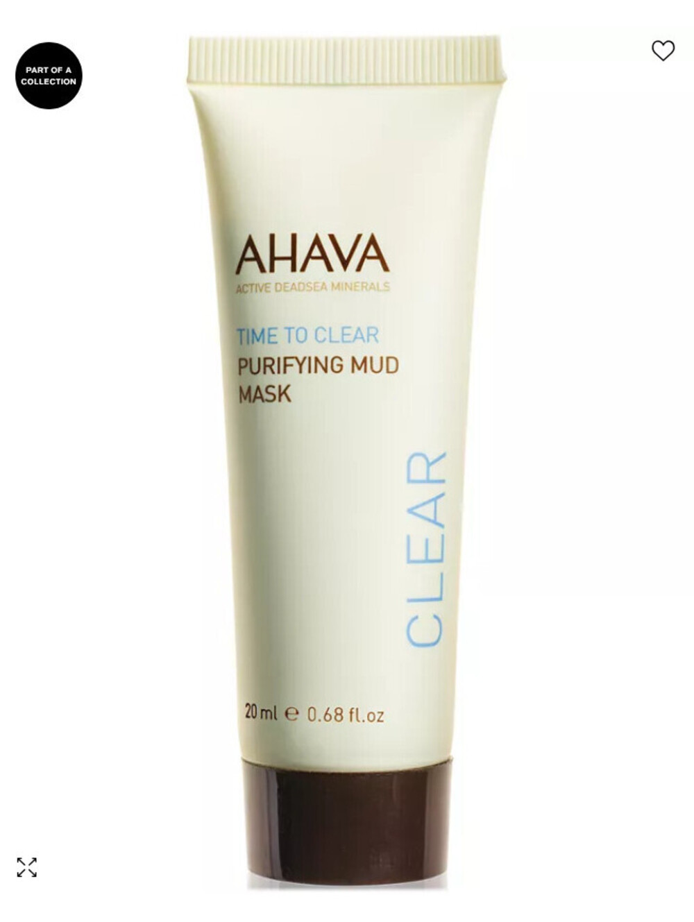 AHAVA Time to Clear Purifying Mud Mask 3.4 Oz - New in Box MSRP $39 Free Ship